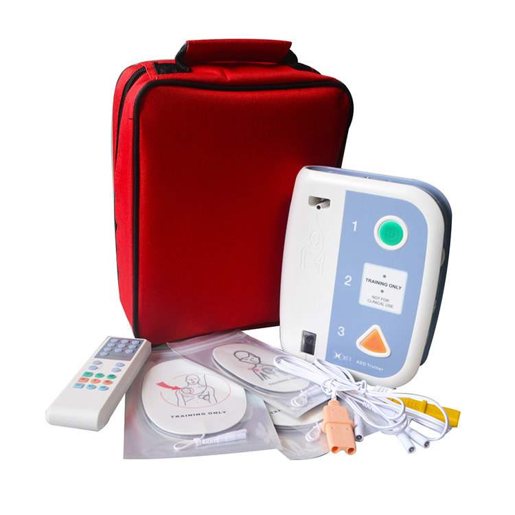 AED Trainer, automatizált külső defibrillátor, elsősegélynyújtó oktatás az újraélesztési iskolák számára, kétnyelvű oktatási eszközök