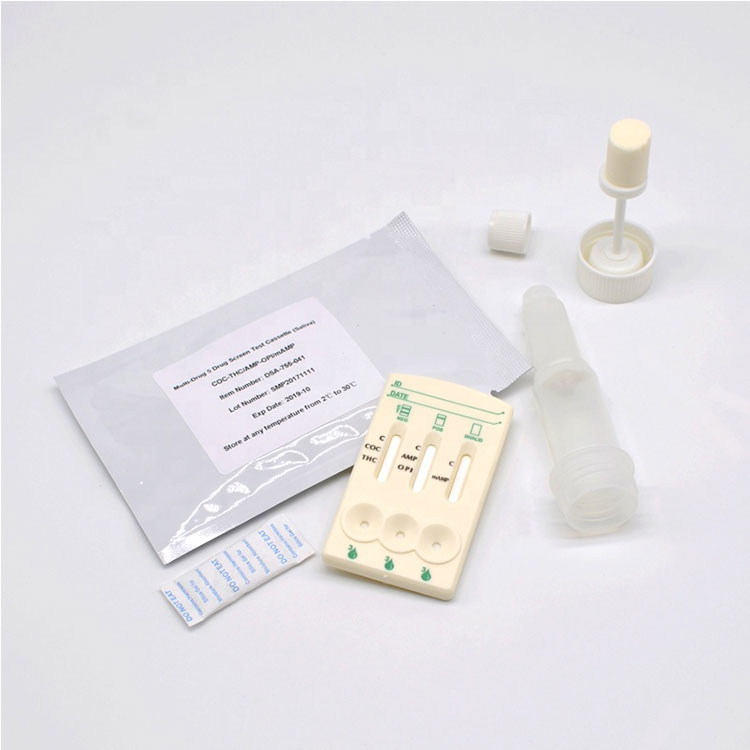 Rapid One Step Saliva Multi Drug Test 5 az 1-ben gyógyszerteszt panel